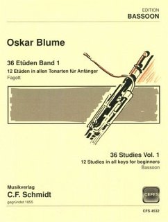 Cover Blume, Oskar 36 Etüden - Band 1 Fagott Stimmen