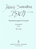 Brandenburgisches Konzert G-Dur Nr.4 BWV1049 für Orchester Partitur