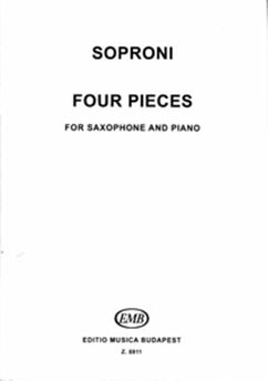 Cover Soproni József Four Pieces for saxophone and piano Saxophone and piano