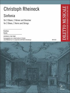 Sinfonia für 2 Oboen, 2 Hörner und Streicher Partitur