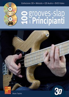 Cover 100 grooves in slap per principianti Bass Guitar Buch + CD + CD-ROM