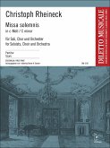 Missa solemnis c-Moll für Soli, gem Chor und Orchester Partitur