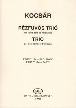 Cover Kocsár Miklós Trio for two trumpets and trombone Brass Trio