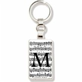 Keyring Letter M white