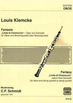 CFS36 Louis Klmecke, fantasie 'Linda die Chamounix', Oboe und Streichquartett Stimmen-Set