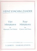 4 Miniaturen für Klarinette und Klavier 4 Miniaturen für Klarinette und Klavier