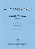 Canzonetta op.6 für Violine und Klavier