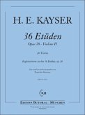 36 Etüden op.20 für 2 Violinen Begleitstimme Violine 2