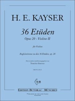 36 Etüden op.20 für 2 Violinen Begleitstimme Violine 2