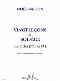 20 Lecons de solfčge sur 2 clés (SOL et FA) pour voix et piano
