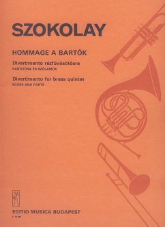 Cover Szokolay Sándor Hommage a Bartók Divertimento for brass quintet Brass Quintet