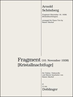 Fragment (10. November 1938) für Violine, Violoncello und Klavier Stimmen