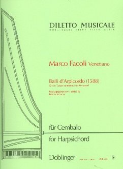 Balli d'arpicordo (1588) für ein Tasteninstrument