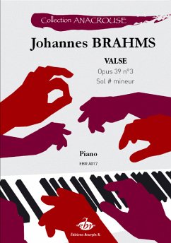 Cover Johannes Brahms, Valse Opus 39 N° 3 Piano