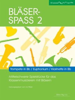 Cover Bläser-Spaß Band 2 (+CD) für Blasorchester Trompete/Euphonium/Klarinette