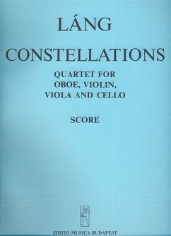 Cover Láng István Constellations Quartet for oboe, violin, viola and cello Mixed Chamber Quartet