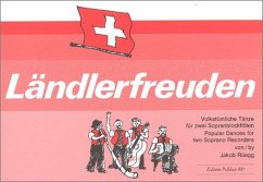 Cover Ländlerfreuden Volkstümliche Tänze für 2 Sopranblockflöten