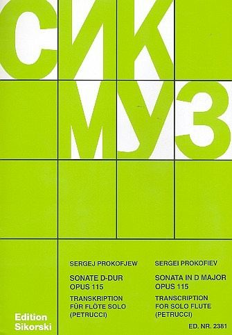 Sonate D-Dur Transkription für Flöte solo Sonate D-Dur Transkription für Flöte solo