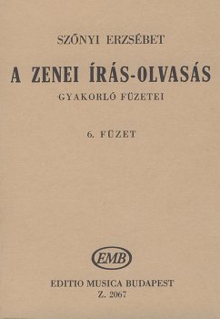 Cover Szönyi Erzsébet A zenei írás-olvasás gyakorló füzetei Solfege