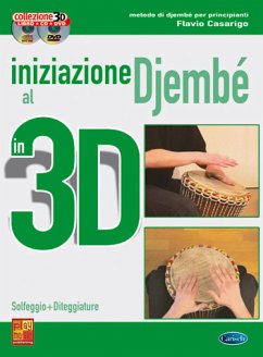 Cover Flavio Casarigo, Iniziazione al Djembč in 3D Percussion Buch + CD + CD-ROM