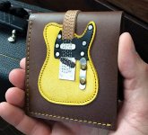 Blonde Electric Guitar Wallet Geschenk