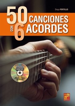Cover 50 Canciones Con 6 Acordes Gitarre Buch + DVD