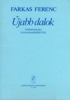 Cover Farkas Ferenc Újabb dalok Voice and piano