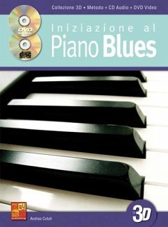 Cover Iniziazione al Piano Blues Klavier Buch + CD + CD-ROM