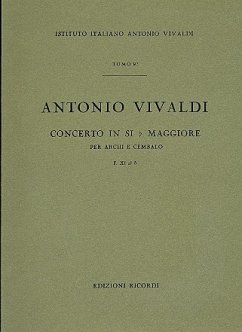 Cover Concerto B-Dur F.XI,5 für Streichorchester und Bc Partitur
