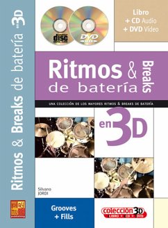 Cover Ritmos & Breaks Bateria 3D Schlagzeug Buch + CD + CD-ROM