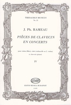 Cover Pičces de clavecin en concerts vol.4 pour violon (flute), viole (violoncello, violon) et clavecin (piano), partition et parties