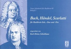 Cover Neues Schulwerk für Hackbrett Band 3 Beiheft 1 Bach Händel und Scarlatti für 1-3 Hackbretter