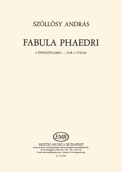 Cover Szöllösy András Fabula Phaedri for six voices Mixed Voices