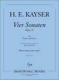 4 Sonaten op.33 Band 1 (Nr.1 und 2) Violine und Klavier