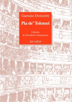 Cover G. Donizetti Pia De' Tolomei Libretti (Opere)