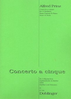 Cover Concerto ŕ 5 für 3 Klarinetten, Baßklarinette und Klavier