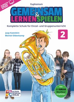 Cover Gemeinsam lernen & spielen Band 2 (+Online Audio) für Bläserklasse (Blasorchester) Euphonium in C (Bassschlüssel)