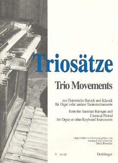 Cover Triosätze aus Österreichs Barock und Klassik für Orgel oder andere Tasteninstrumente