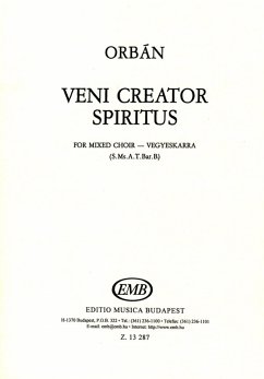 Cover Orbán György Veni Creator Spiritus Mixed Voices