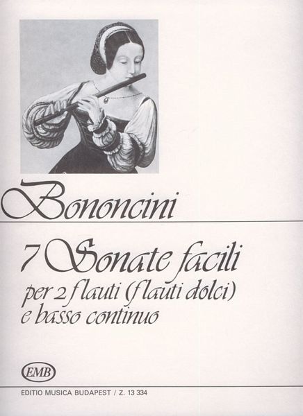 7 Sonate facili for 2 flutes (recorders) and Bc score and parts 7 Sonate facili for 2 flutes (recorders) and Bc score and parts