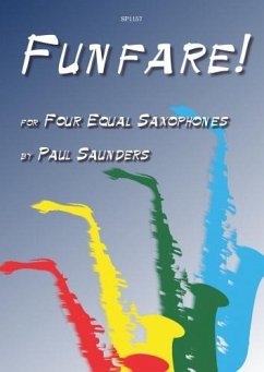 Cover Funfare for 4 equal saxophones score and parts