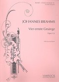 4 ernste Gesänge op.121 für tiefen Baß und Klavier