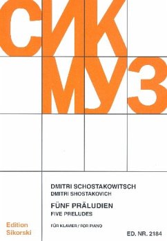 Cover 5 Präludien für Klavier