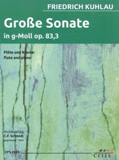 Cover Große Sonate g-Moll op.83,3 für Flöte und Klavier