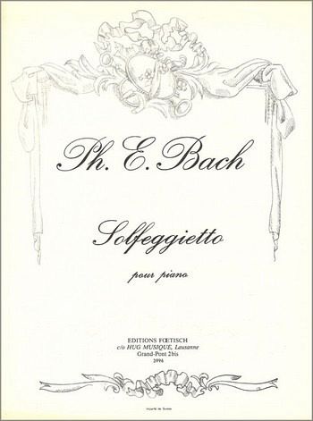 Carl Philipp Emmanuel Bach Solfeggietto Klavier Carl Philipp Emmanuel Bach Solfeggietto Klavier