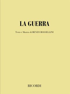 Cover R. Rossellini La Guerra Books (Opera)
