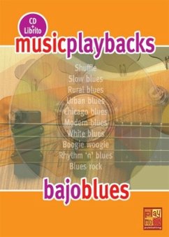 Cover Music Playbacks CD : Bajo Blues Bass Guitar CD