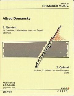 Cover Alfred Domansky 2. Quintett Flöte, 2 Klarinetten, Horn, Fagott Stimmen