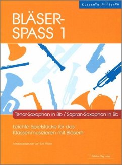 Cover Bläser-Spaß Band 1 für Blasorchester Tenorsaxophon/Sopransaxophon