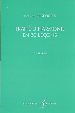 Traité d'harmonie en 20 lecons vol.A textes